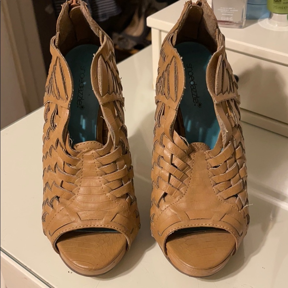 Used brown heels
